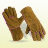 Brown-Leather-Welding-Gloves