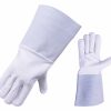 Leather-white-welding-gloves