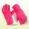Pink-Leather-Welding-gloves