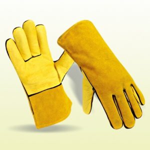 yellow Welding gloves